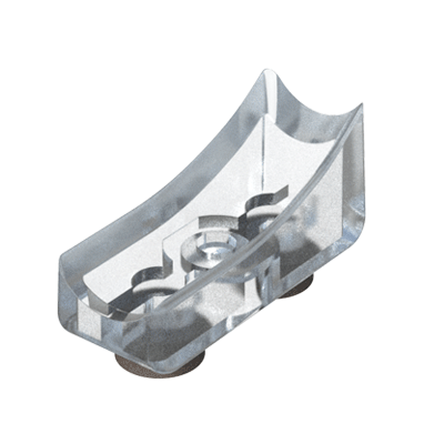 Tope deslizante de diseño discreto, elegante y resistente, ofrece las siguientes características:<br><br>
 <i> 
* Disponible en color transparente y negro.<br>
* Fabricado en material Policarbonato (PC) pieza transparente, y en Poliamida 6 (PA6) la pieza en color negro.<br>
*  Disponible con y sin fieltro.<br>
* Apto para tubo redondo de 10mm hasta 25mm.<br>
* Ideal para sillas de diseño.<br>
</i>