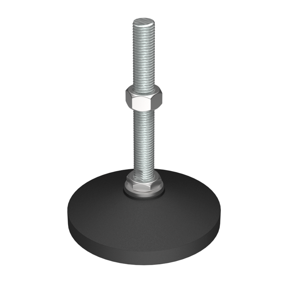 Nuestros pies niveladores JTPS tienen una base reforzada que resiste una carga de hasta <b>29430 N</b>.<br><br>Nuestro pie nivelador ha sido diseñado para aplicaciones donde se necesita un buen acabado y buenas propiedades mecánicas. Se puede suministrar con <b>base antideslizante</b>.<br><br>Para la pieza estándar se utiliza <b>acero inoxidable tipo 304</b> y, bajo pedido, podemos fabricarla en el tipo 316.
