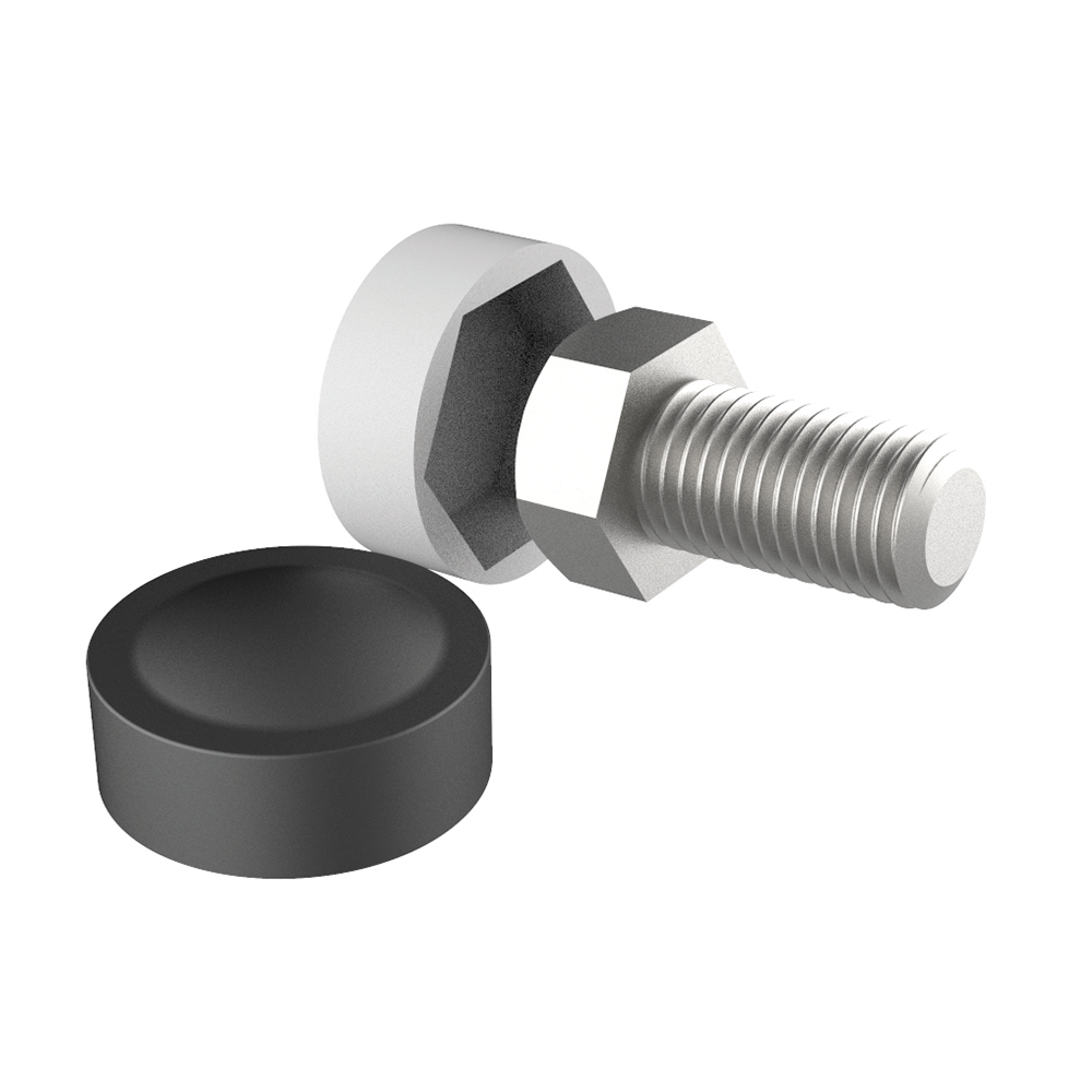 Nuestro capuchón LBKB es apto para <b>cabezas de tornillo y tuercas hexagonales DIN</b>. Ha sido especialmente diseñado para cubrir las cabezas de los tornillos de manera que sobresalgan lo menos posible y, al mismo tiempo, embellezcan y protejan de golpes y suciedad. Cubren un rango desde <b>M6 hasta M12</b> (apto para tornillos DIN 933, 931, 961 y 960). Cuenta además con un <b>aditivo UVA para evitar la degradación a consecuencia de los rayos solares y la intemperie.</b>
<br><br>En la fabricación de estas piezas empleamos un aditivo que favorece su biodegradación sin afectar al comportamiento durante su vida útil. <a href='/news/BIOADD-esp.pdf'  target='_blank'>Consulte aquí más detalles sobre las propiedades del aditivo <b>biodegradable</b>. </a>