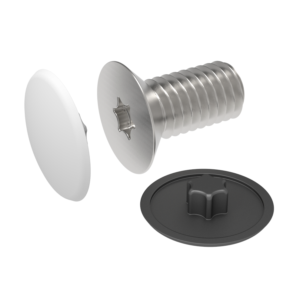 Nuestro capuchón protector ha sido diseñado para los tornillos de cabeza torx. <br>La gama completa de LBT se ofrece con la posibilidad de someter las piezas a un proceso de metalización del plástico que le otorga un <b>acabado metálico brillante</b>. De igual manera, también se puede solicitar la fabricación en colores RAL bajo demanda y pedido mínimo. Consulte las condiciones a nuestro departamento comercial.