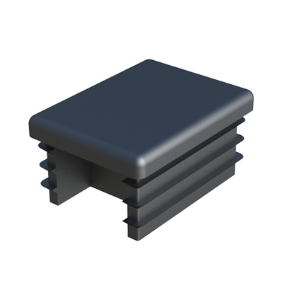 Nuestras conteras finales para tubos rectangulares han sido diseñadas con unas <b>aberturas laterales</b> para poder alojar los ganchos de unión de los soportes en los sistemas de estanterías metálicas modulares. <br>
Son adecuadas para tubos y agujeros profundos donde pueda haber bordes afilados y variaciones en la forma. <br>
También pueden usarse como tapones finales convencionales. <br>
Están disponibles también para tubos cuadrados: LFAA.