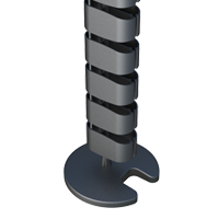 El conjunto <b>organizador redondo de cables para mesas de oficina LKABA</b> ofrece múltiples soluciones para el orden de los cables en nuestros espacios de trabajo y es particularmente útil para mantener la organización en oficinas en las que conviven varios equipos informáticos y dispositivos electrónicos. Con su forma ovalada se combina particularmente bien con patas de escritorio redondas/ovaladas a la vez que es fácil de desenrollar.<br><br>
LKABA es el único modelo con vértebras de <b>3 compartimientos</b> para alojar separadamente el cableado y poderlos instalar de manera organizada. Puede albergar un número relativamente grande de cables en cada compartimento. Los cables se pueden insertar en ambos compartimientos desde el <b>extremo frontal y posterior</b>, eso facilita la adición y extracción de cables.<br><br>
Se compone de diversos elementos que, combinados entre sí, multiplican las posibilidades y el potencial del conjunto. Todos los elementos listados a continuación son aptos para el conjunto LKABA. Tiene una conexión entre elementos del <b>Tipo Esférico</b> y, eso le confiere que pueda moverse con flexibilidad en cualquier dirección.<br><br>
En el vídeo se puede ver un ejemplo del resultado que obtenemos combinando diversos componentes <b>LKABA</b> en un grupo de mesas y escritorios. Para visualizar los diseños de cada una de las referencias, basta con hacer “click” en la referencia y posicionar el cursor sobre cada variante para ver su imagen. <br><br>
LKABA está disponible en los colores <b>Negro, Plateado y Natural/Translúcido</b>.
Según sus especificaciones y necesidades, también son posibles otras configuraciones especiales.
Si desea obtener más información o realizar una consulta, no dude contactarnos al email <b>sales@isc-sl.com</b> o bien directamente llamando a la Oficina Comercial que habitualmente le atiende.