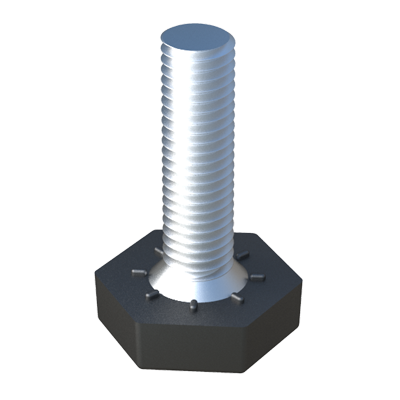 Nivelador LL con base hexagonal fabricado en <b>material LDPE</b> (polietileno de baja densidad), material con una <i>excelente resistencia térmica y química</i>. 
<br><br>
* Posibilidad de fabricación especial (consúltenos en cada caso):
<br>
* <i><b>Colores RAL</b></i>.
<br>
* <i><b>Espárrago</b> de <b>acero inoxidable</b>.</i>
<br>
* <i><b>Medidas especiales</b>.</i>