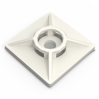 Nuestros soportes para bridas se fijan mediante adhesivo o 2 tornillos de cabeza plana. Son ideales para aplicaciones en las que la altura es importante. Sus 4 vías facilitan la entrada de las bridas. Elige la brida que más te conviene en nuestra familia MB.