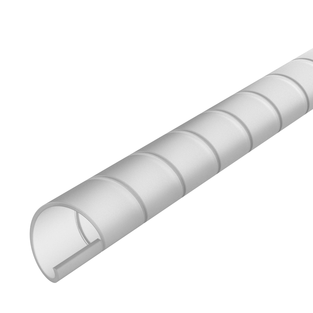 Nuestras <b>fundas espirales MTEP</b> para <b>agrupación y protección de cables</b> permiten organizar y proteger mazos de cableado de forma flexible, mejorando el orden y la seguridad de la instalación.<br>
Familia de misma tipología disponible en <b>distintos materiales técnicos</b> según las exigencias mecánicas, térmicas o químicas de cada aplicación.<br><br>
· <b>HDPE:</b> Libre de halógenos · UL94-V2 (solo natural y negro) · Colores bajo fabricación: rojo, naranja, azul, amarillo y gris<br>
· <b>PP:</b> Libre de halógenos · Resistente a ácidos, bases y detergentes · Industria alimentaria, farmacéutica y química · UL94-HB · Opción detectable según HACCP · Color azul disponible<br>
· <b>PA6:</b> UL94-HB<br>
· <b>PVC:</b> UL94-HB · Colores bajo fabricación: blanco, rojo, azul y amarillo<br>
· <b>PTFE:</b> UL94-V0<br><br>
Su <b>estructura helicoidal abierta</b> permite insertar y extraer cables en cualquier punto del recorrido. Para facilitar la instalación, las espirales de 6 y 12 mm Ø exterior (cota D) incluyen una herramienta adquirible por separado en nuestra familia <b><a href='https://www.iscsl.es/harramienta-para-protector-cable-espiral-mtep/mhpce/'>MHPCE</a></b>.<br><br>
<b>Suministro y embalaje:</b> unidad de medida 1 metro · suministro a granel sin cortes · bobinas de un máximo de 10, 25 o 50 metros según referencia · <i>medidas especiales bajo pedido</i>.