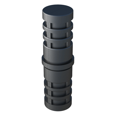 Conector en línea - fabricado en <b>Nylon</b> (PA6) de alta resistencia - que permite ensamblar <b>2 tubos redondos</b> de forma unidimensional y unidireccional.
Se suministra <b>con</b> o <b>sin alma de acero</b> (S) - conector de dos piezas.
Está diseñado para bastidores que vayan a estar sometidos a <b>cargas estáticas bajas - medias</b> o <b>altas</b> - según incorpore o no el núcleo de acero y con una adecuada distribución de los pesos. <br>
Si en el programa estándar no encuentra las especificaciones del producto deseadas, contacte con nuestra oficina comercial.